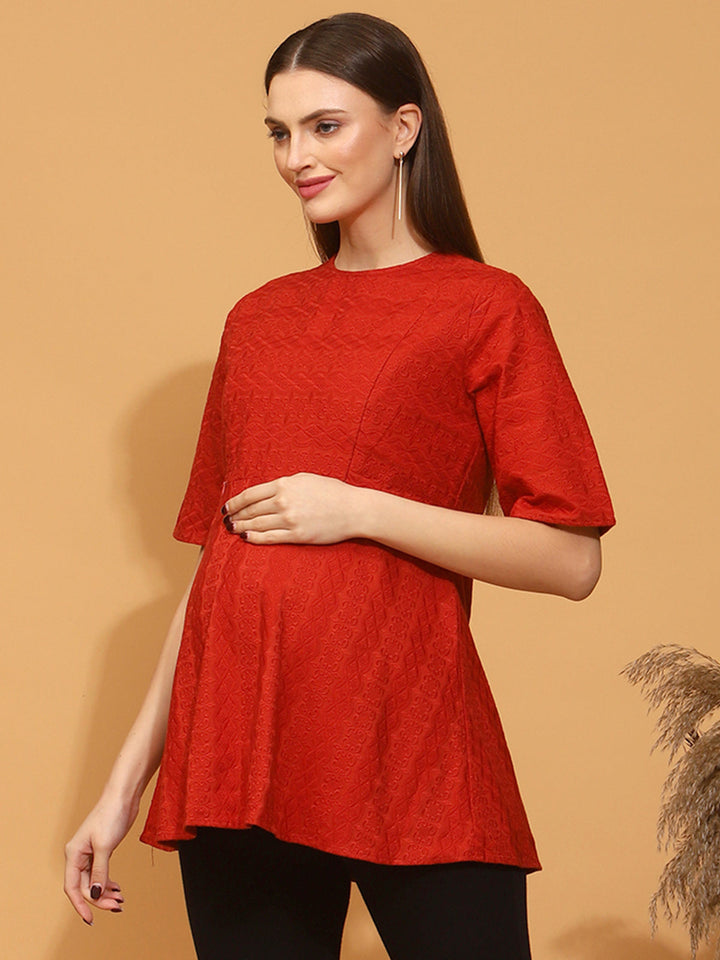 Nursing Embroidered Tunic