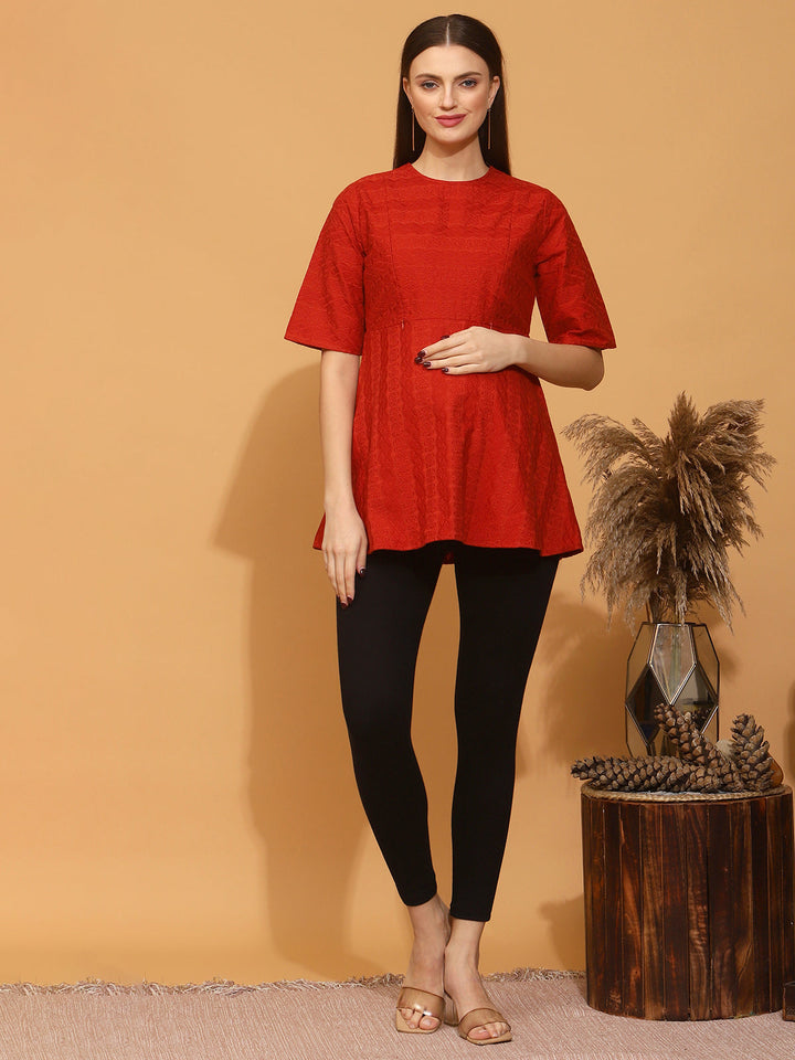 Nursing Embroidered Tunic