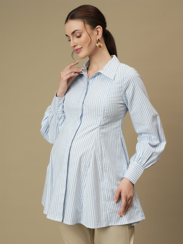 Maternity Flare Long-Sleeve Top