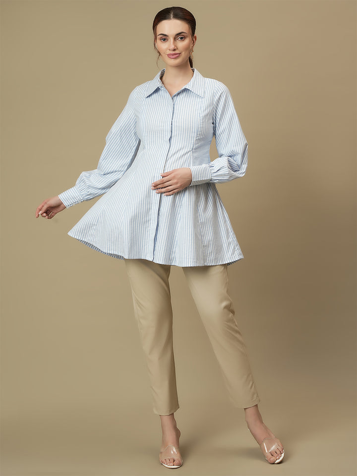Maternity Flare Long-Sleeve Top