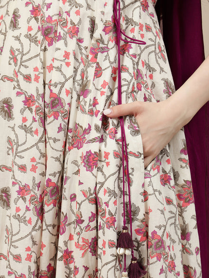 2pc. Maternity Anarkali Dress with Dupatta