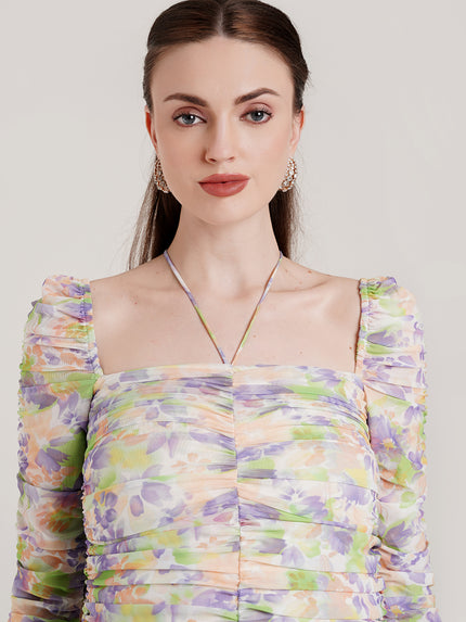 Maternity Floral Bodycon Dress