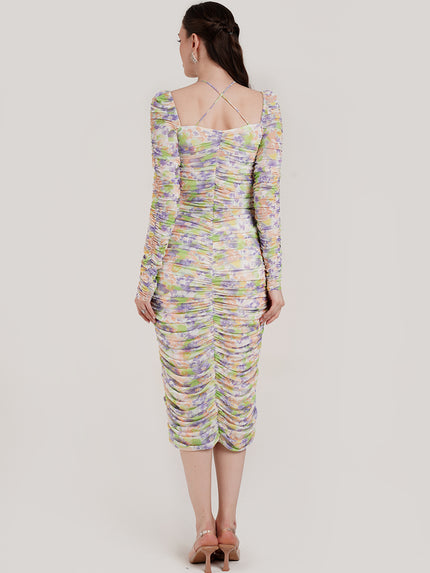 Maternity Floral Bodycon Dress