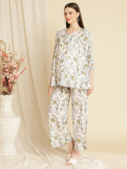 2pc. Maternity Floral Matching Set