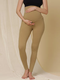 Cotton Maternity Leggings- Golden