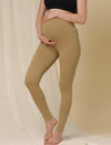 Cotton Maternity Leggings- Golden