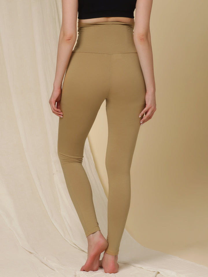 Cotton Maternity Leggings- Golden