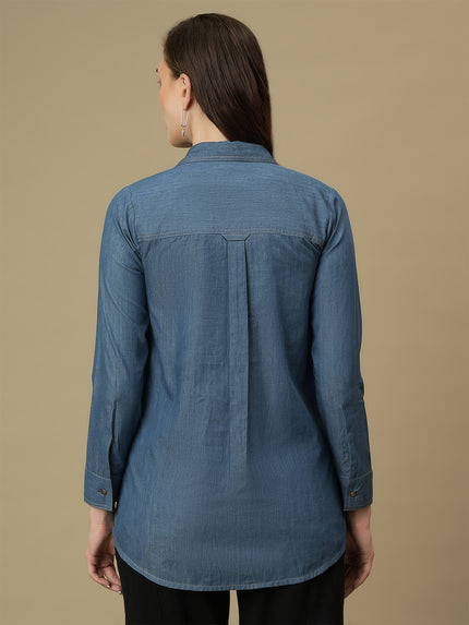 Maternity Full Sleeve Denim Shirt
