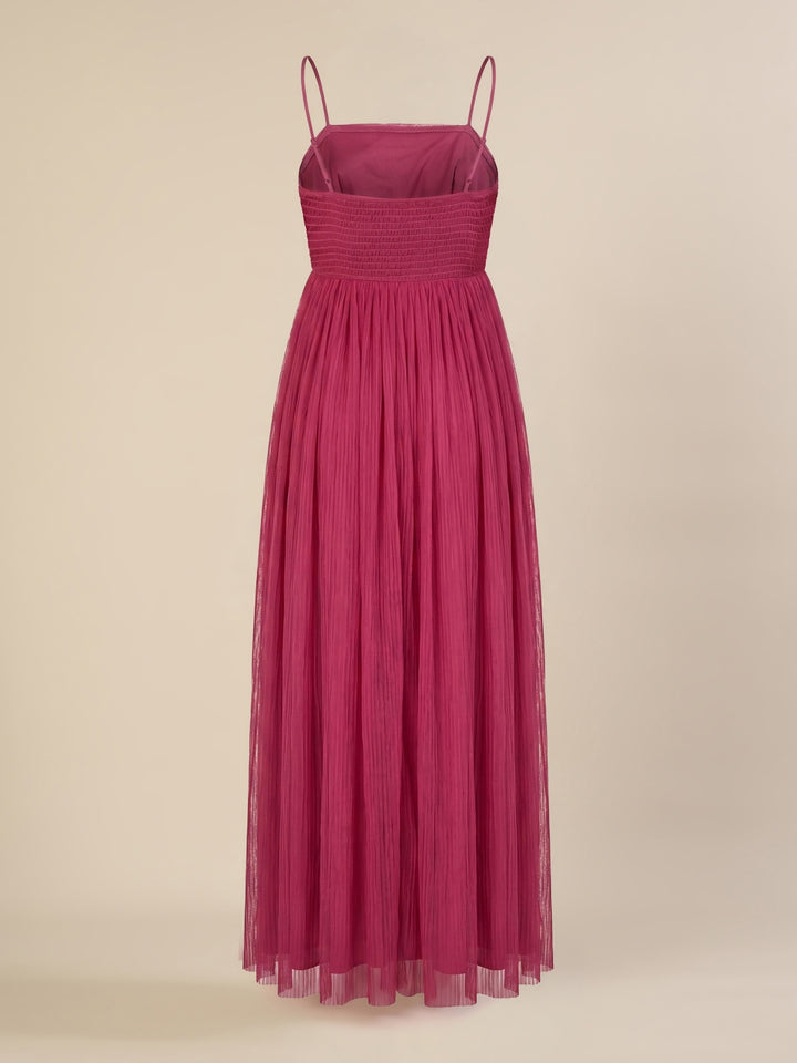 Mauve Maternity Gown with Draped Cape