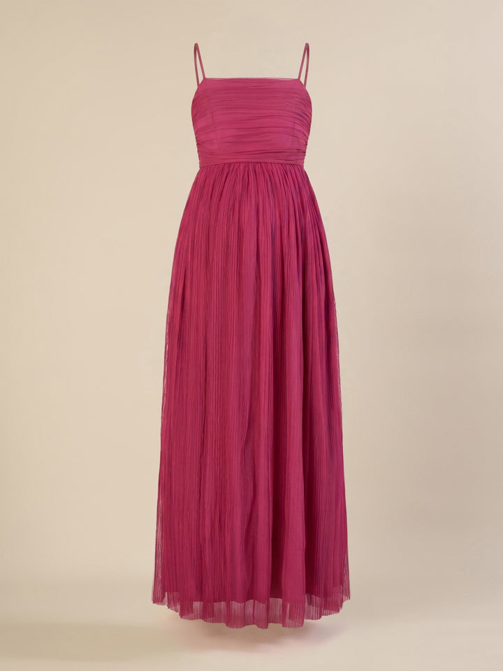 Mauve Maternity Gown with Draped Cape