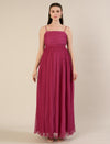 Mauve Maternity Gown with Draped Cape
