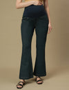 Maternity Green Bootcut Jeans