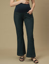 Maternity Green Bootcut Jeans