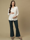 Maternity Green Bootcut Jeans