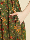 Maternity Green Midi Dress