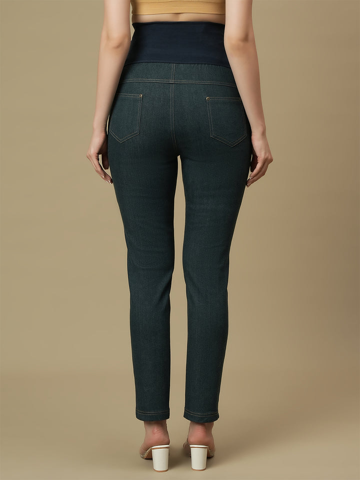 Maternity Green Slim Fit Jeans