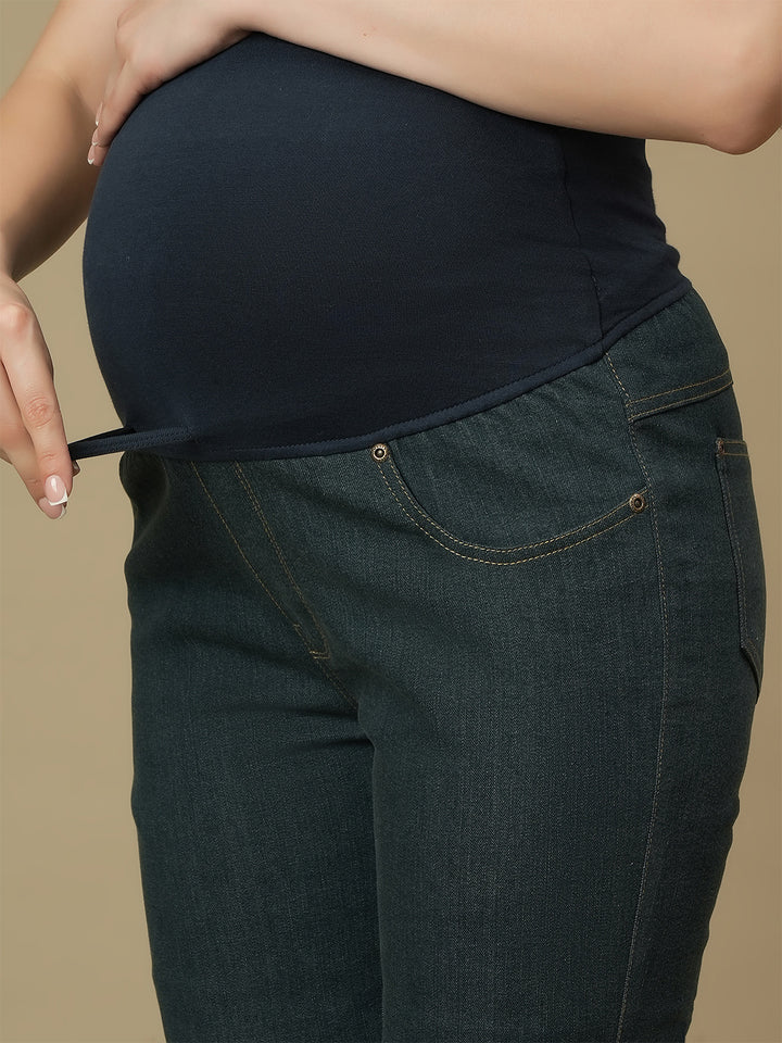 Maternity Green Slim Fit Jeans