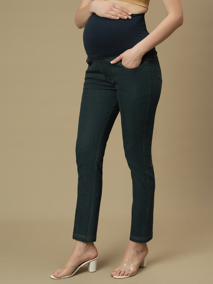 Maternity Green Slim Fit Jeans