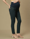 Maternity Green Slim Fit Jeans