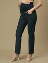 Maternity Green Straight Leg Jeans