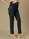 Maternity Green Straight Leg Jeans