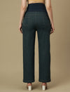 Maternity Green Wide-leg Jeans