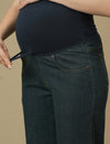 Maternity Green Wide-leg Jeans