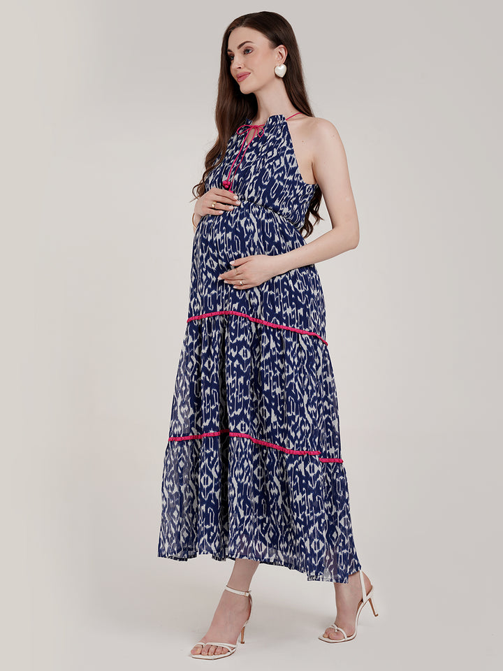 Maternity Halter Neck Dress