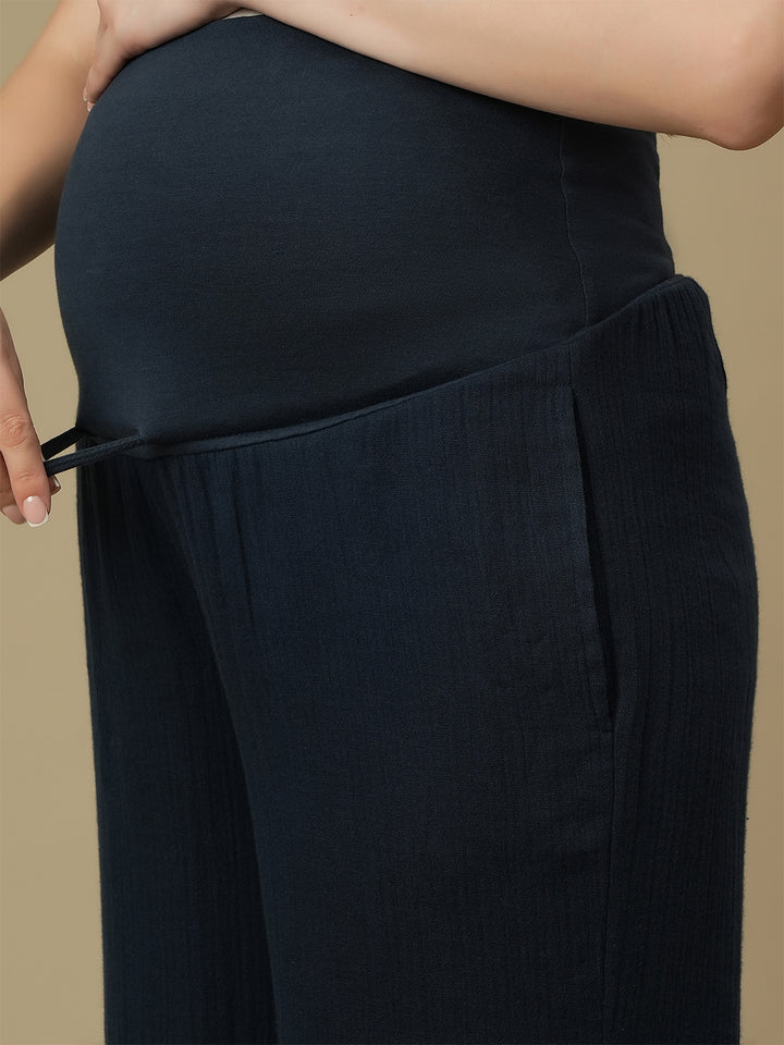 Maternity Jogger Pants- Blue