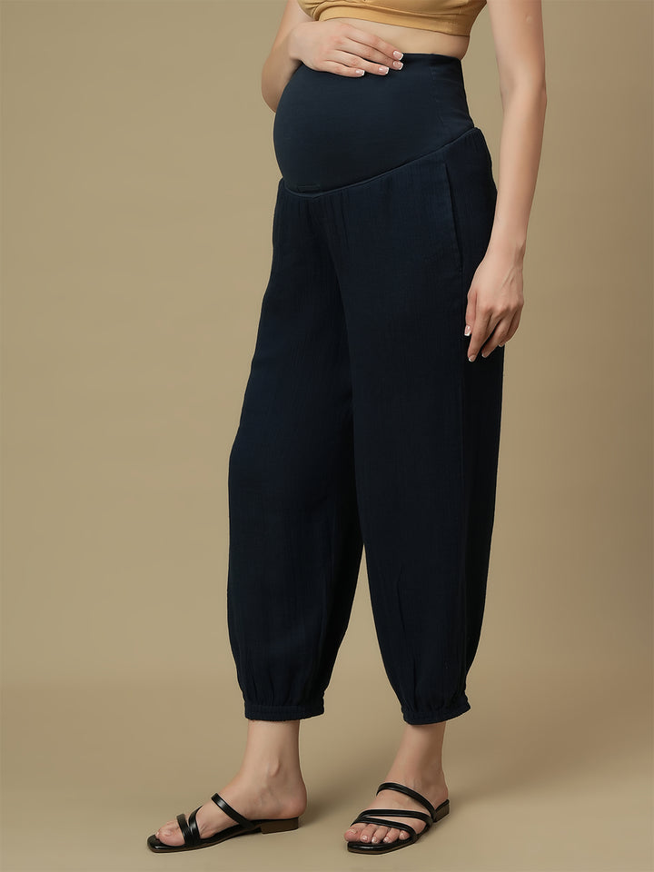 Maternity Jogger Pants- Blue