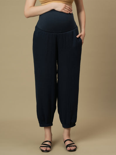 Maternity Jogger Pants- Blue