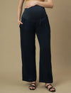 Maternity High Rise Lounge Pants- Blue