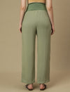 Maternity High Rise Lounge Pants- Green