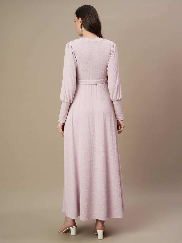 Maternity Jacquard Maxi Dress