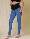 High-rise Maternity Jeggings- Light Blue