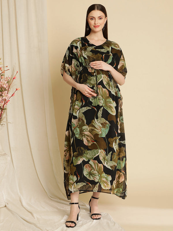 Maternity Kaftan Floral Gown