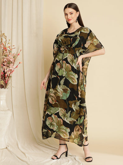 Maternity Kaftan Floral Gown