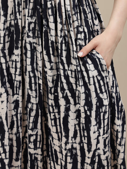 Tie Dye Maternity Kaftan Gown - Blue