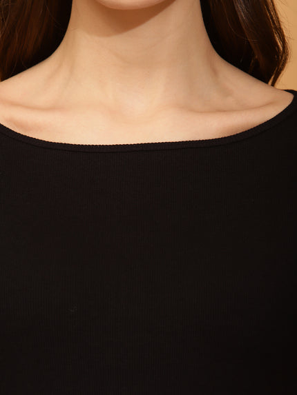 Maternity Casual T-shirt- Black