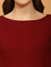 Maternity Casual T-shirt- Burgundy