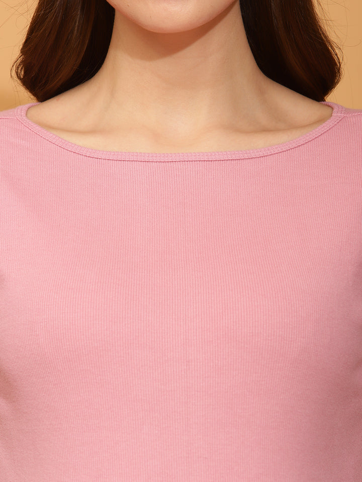 Maternity Casual T-shirt- Pink