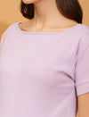 Maternity Casual T-shirt- Lilac
