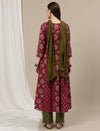 Maternity Cotton Anarkali Kurta + Dupatta