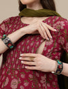 Maternity Cotton Anarkali Kurta + Dupatta