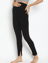 Maternity Winter Leggings (French Terry Lined) - Black