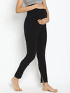 Maternity Winter Leggings (French Terry Lined) - Black
