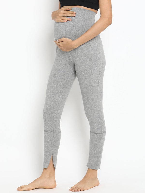 Overbelly Cotton Knit Maternity Leggings