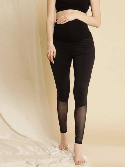 Maternity Leggings with Net