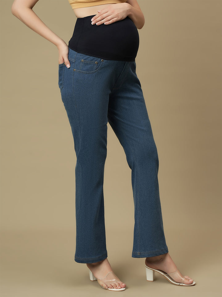 Maternity Light Blue Bootcut Jeans