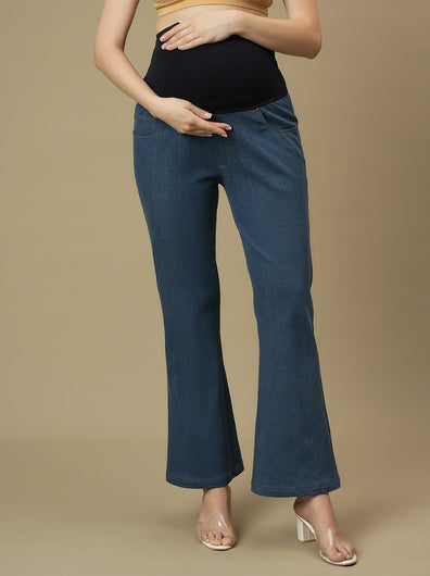 Maternity Light Blue Bootcut Jeans